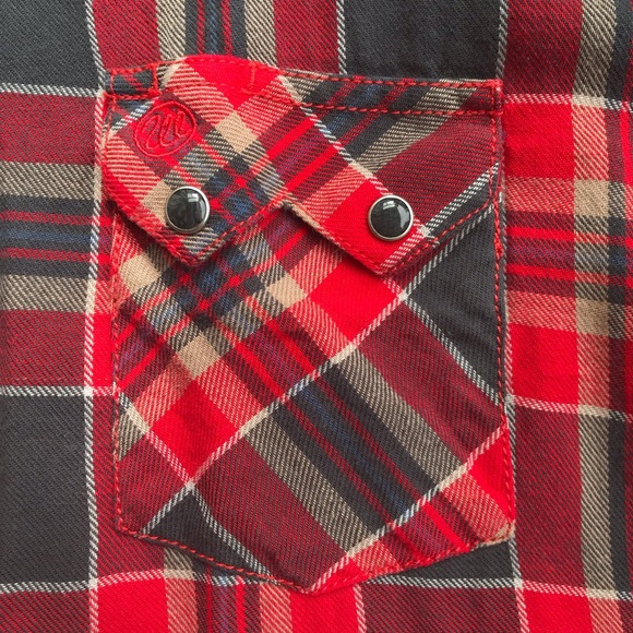 Wrangler Cotton Plaid Flannel Western Shirt - Picture 3 of 8
